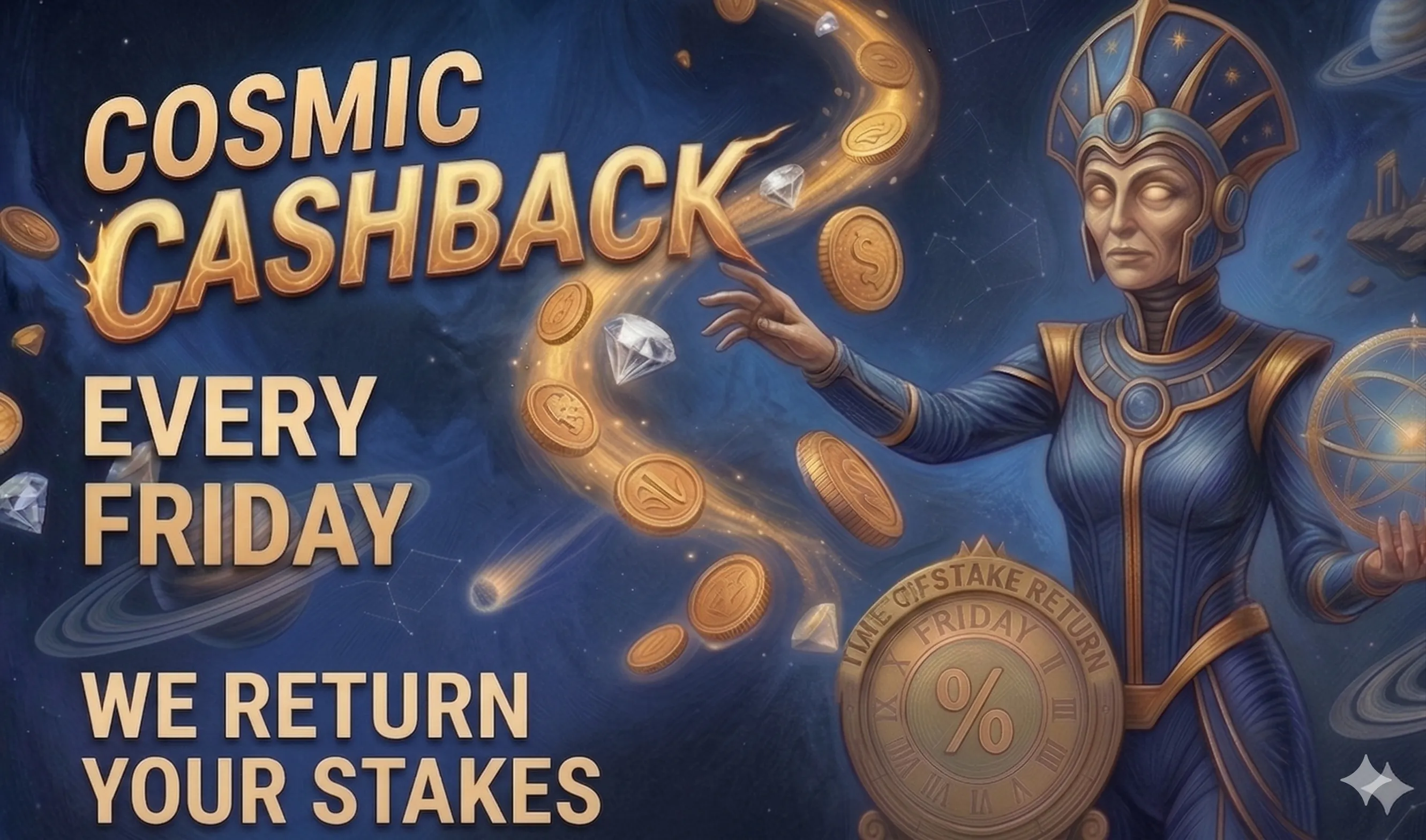 Weekly 10% cashback on slots at Moonbet Casino